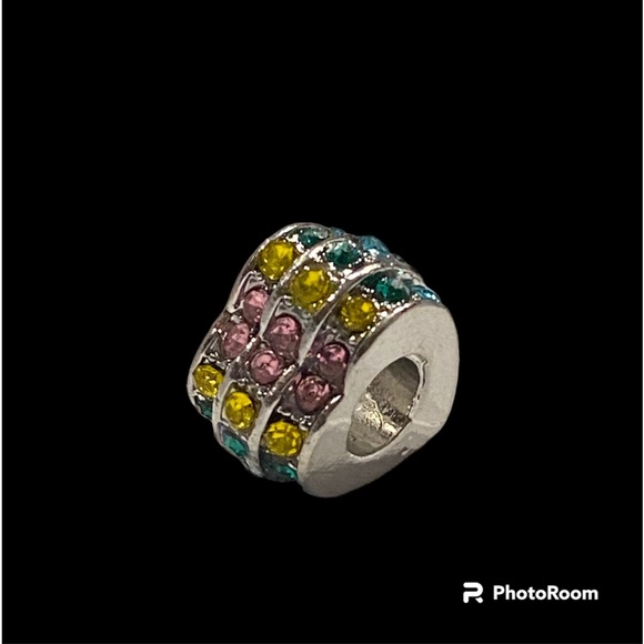 NEW•Multicolor 3 Row Heart shaped DIY charm - Picture 3 of 7